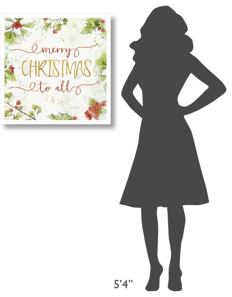"Christmas Sentiments IV" Digital Paper Print by Katie Pertiet, 26"x26"