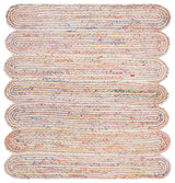Safavieh Cape Cod Collection CAP208 Rug, Ivory/Multi, 6' Square