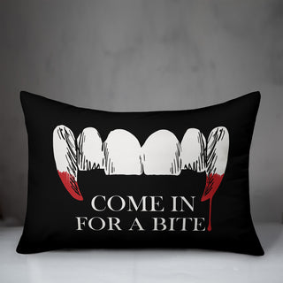 Come in for a Bite 14"x20" Throw Pillow