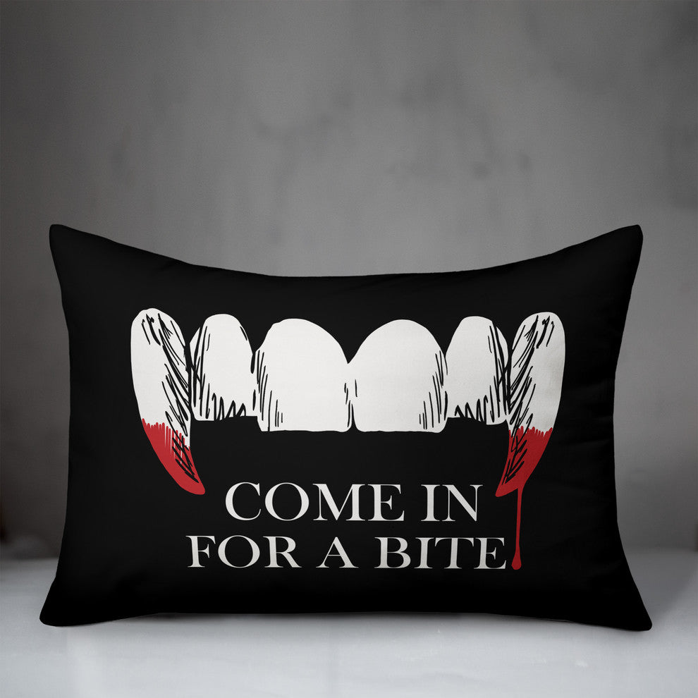 Come in for a Bite 14"x20" Throw Pillow