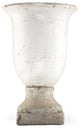 Partially Glazed Off-White Pottery