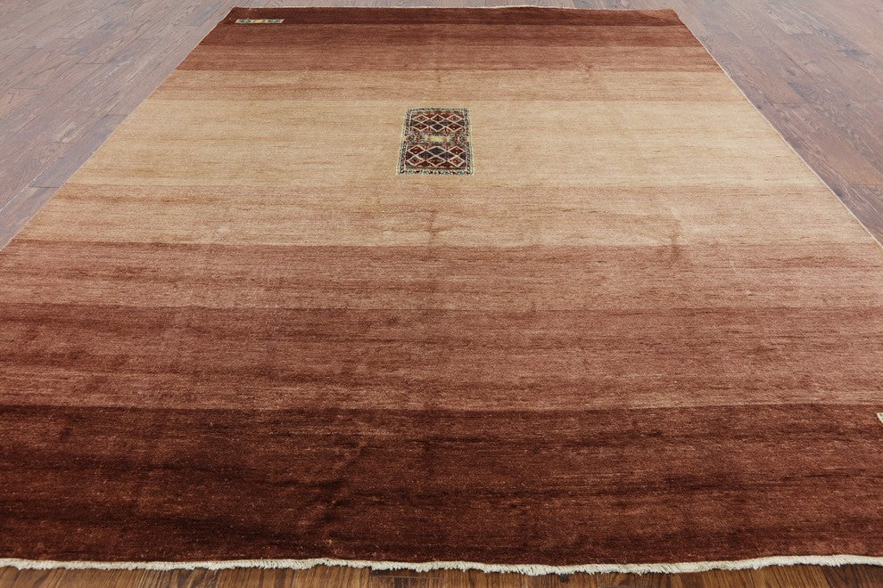 8'x10' Modern Handmade Gabbeh Area Rug, W2097