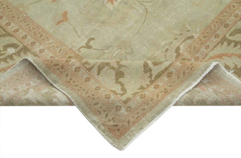 Rug N Carpet - Handwoven Oriental 8' 5" x 9' 10" Pastel Oushak Area Rug