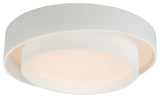 ET2 E51042 Ziggurat 20"W LED Flush Mount Drum Ceiling Fixture - White