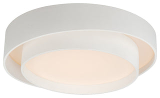 ET2 E51042 Ziggurat 20"W LED Flush Mount Drum Ceiling Fixture - White