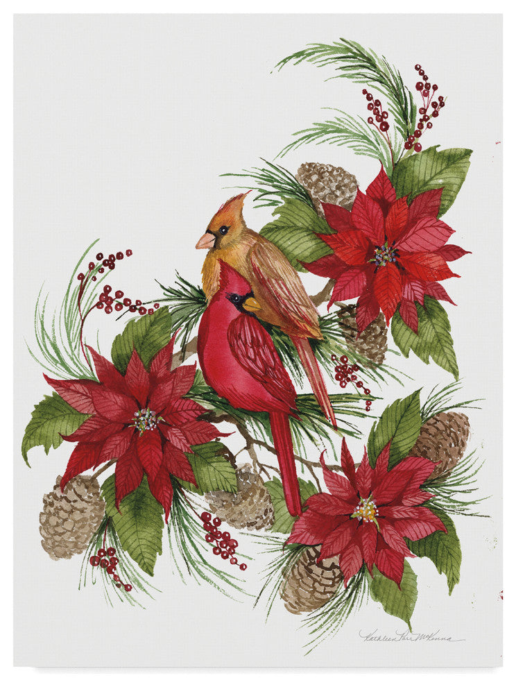 Kathleen Parr Mckenna 'Holiday Happiness III' Canvas Art