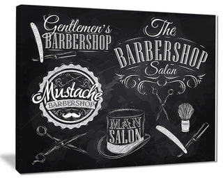 "Set Barbershop" Digital Art Canvas Art Print