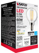 5.5W G16.5 LED, Clear, Candelabra Base, 90 CRI, 3000K, 120V
