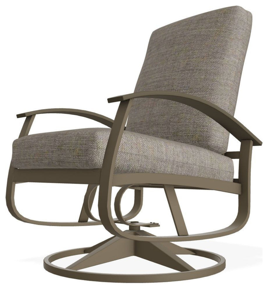 Belle Isle Cushion Outdoor Swivel Rocker, Cast/Beachwood