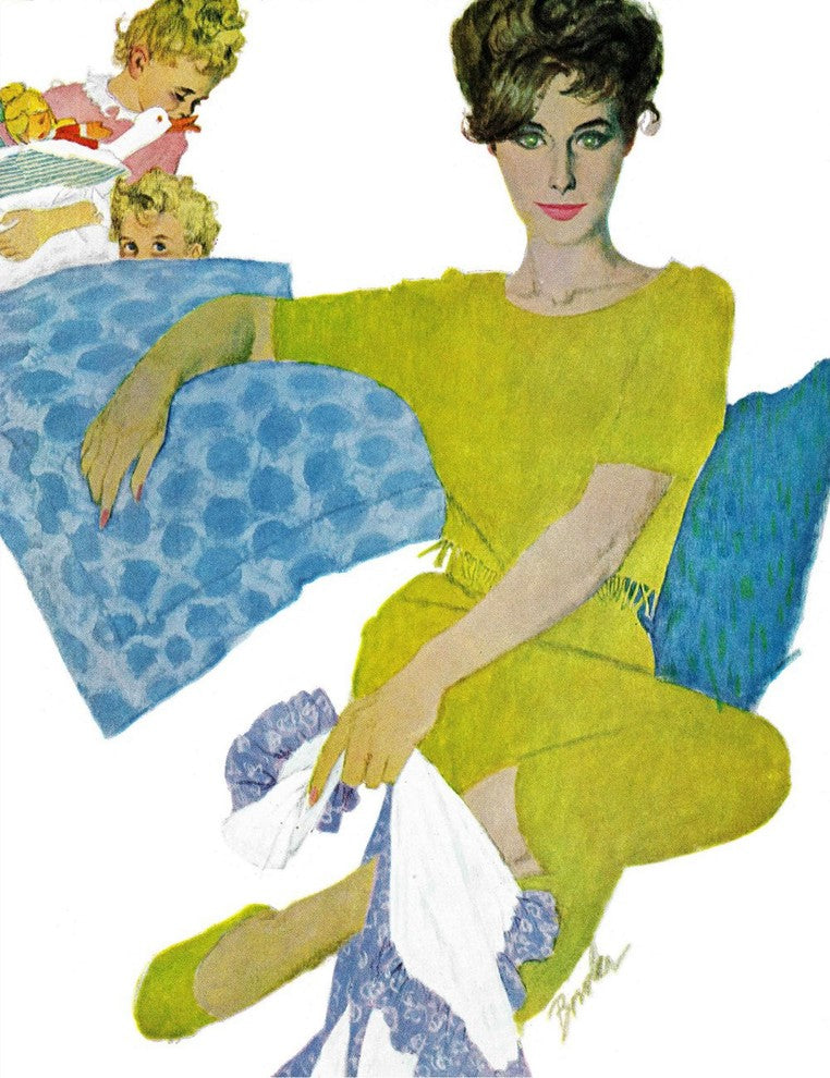 "The Girl Who Pretended" Painting Print on Canvas by Joseph Bowler