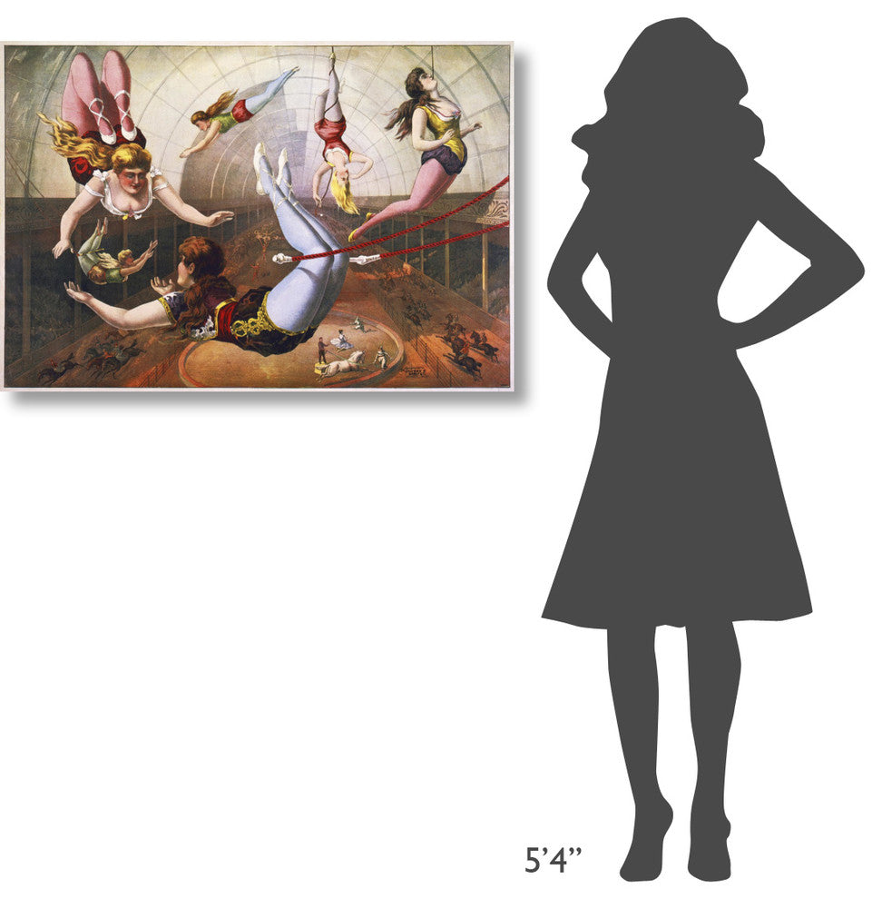 "Trapeze Artists In Circus" Canvas by Hollywood Photo Archive, 40x27"