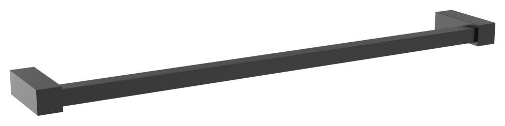 Amerock Monument Contemporary Towel Bar, Matte Black, 18" Center-to-Center
