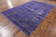 Vintage Oriental Overdyed 8'x12' Purple Hand Knotted Wool Area Rug H9188