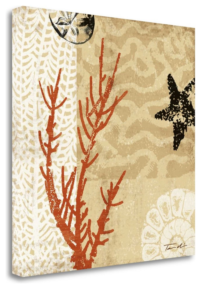 "Coral Impressions I" By Tandi Venter, Giclee Print on Gallery Wrap Canvas