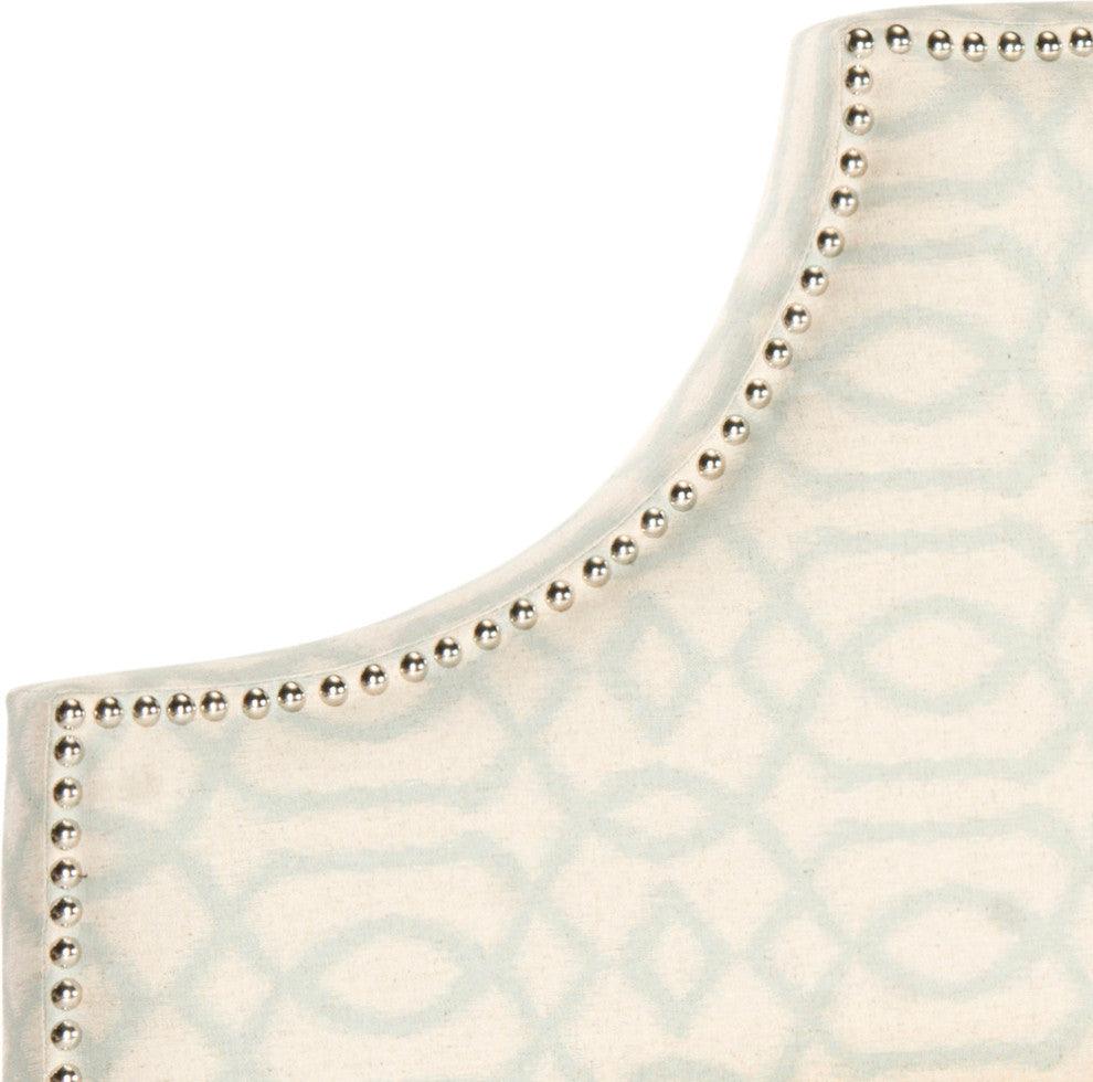 Safavieh Hallmar Headboard, Silver, Cream, Full