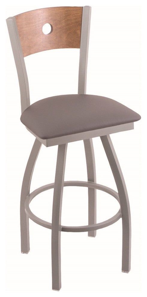 Holland Bar Stool, 830 Voltaire 36 Bar Stool, Anodized Nickel Finish