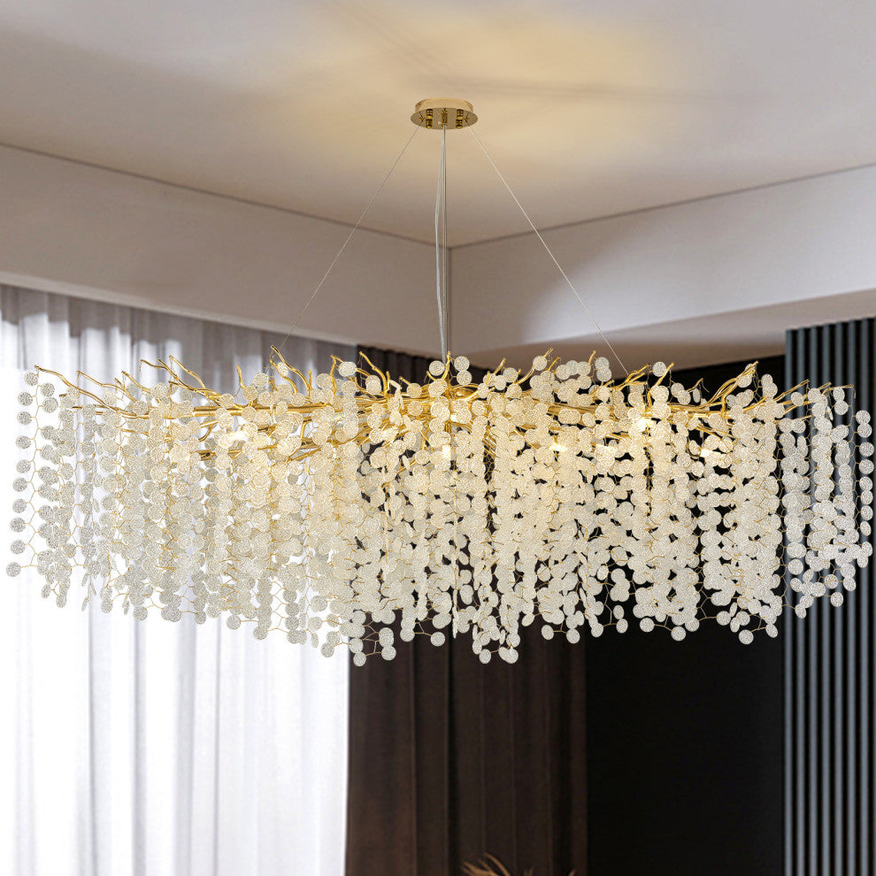 Akari Tree Branch Chandelier Lighting, L63"