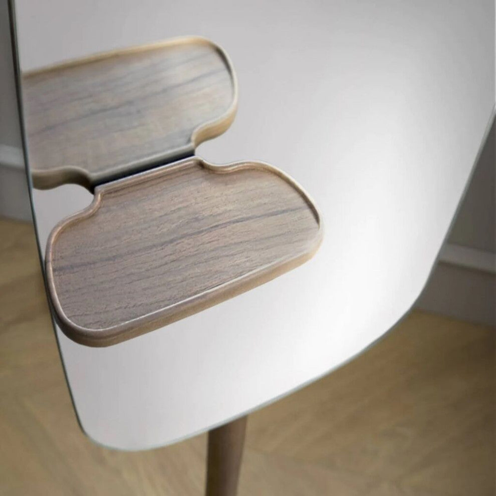 Nomon Espejo Pie Floor Mirror, Natural Solid Walnut