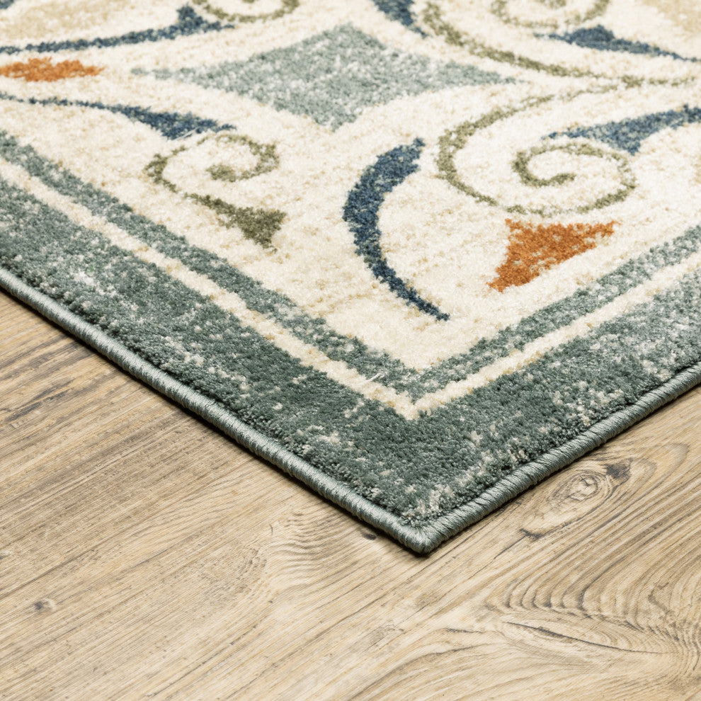 Oriental Weavers Fiona Indoor Rug Grey/ Beige 2'3" X 7'3"