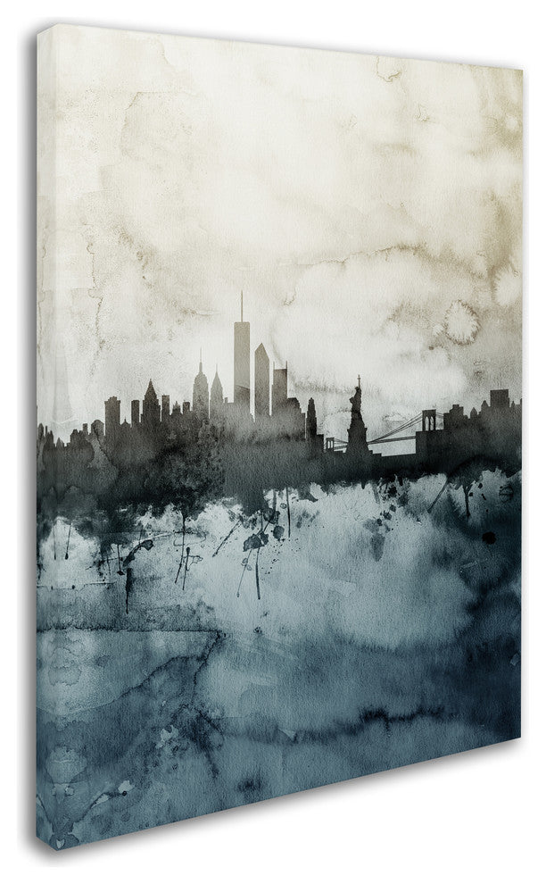 Michael Tompsett ''New York Skyline Tall'' Canvas Art, 14x19