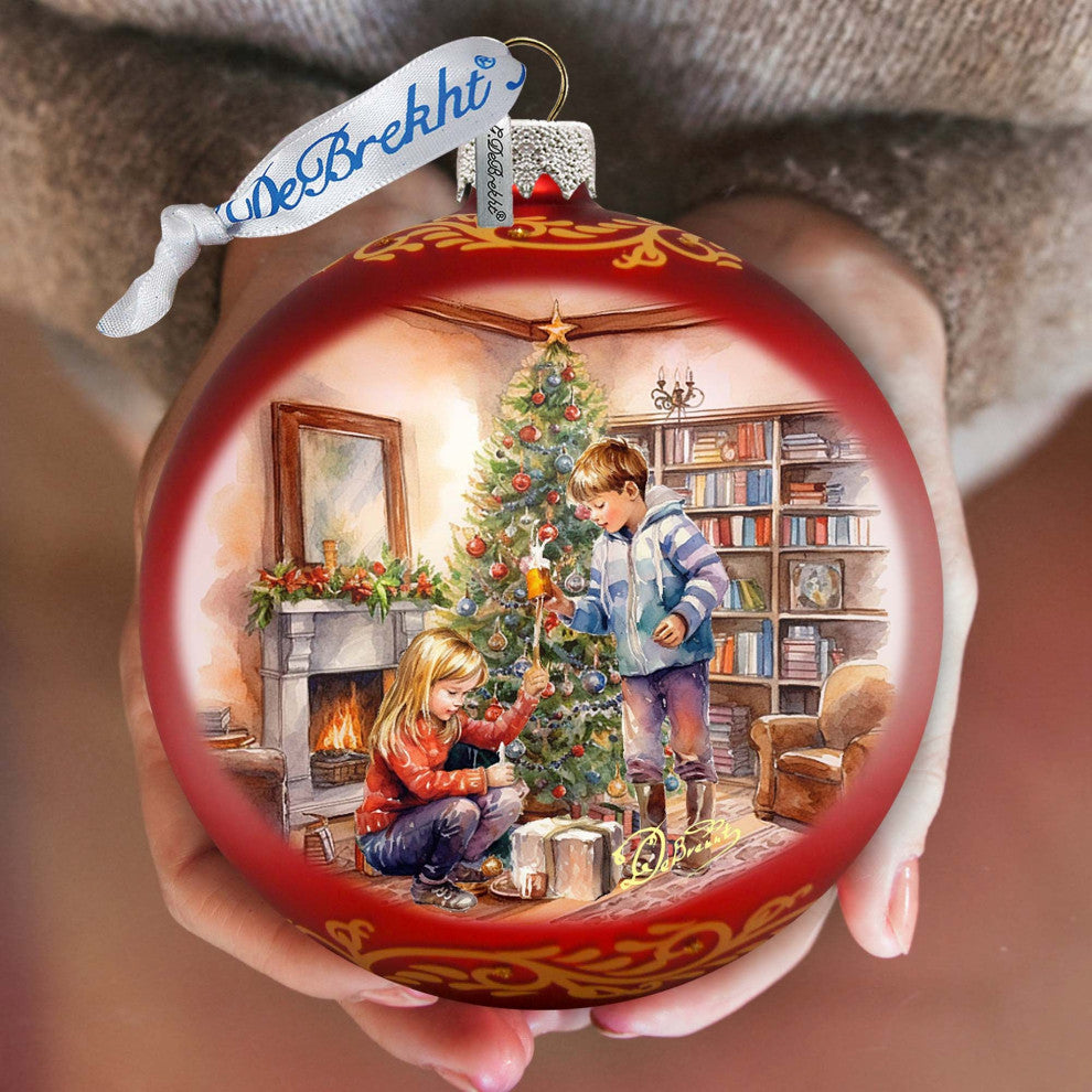 Cherished Moments Lg Glass Ornament Christmas Decor