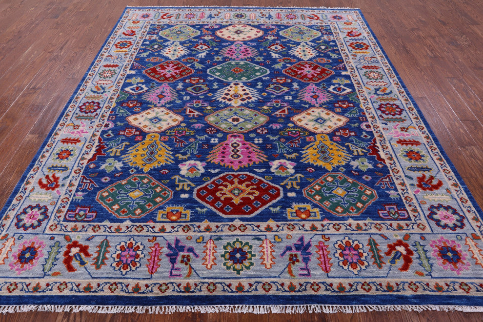 Turkish Oushak Handmade Wool Rug 8' 5" X 9' 9" - Q15855