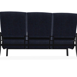 St. Catherine Deep Seat 3-Seat Outdoor Sofa, Indigo/Black