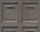 Loft Nature Textured Wallpaper, Numbered Post Boxes, Black Brown, Sample