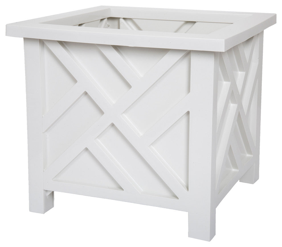 Pure Garden Box Planter - White