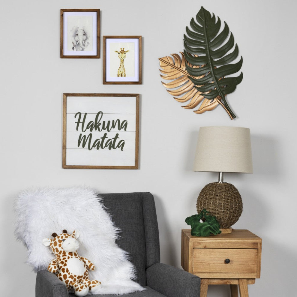 Copper and Green Botanical Wall Decor