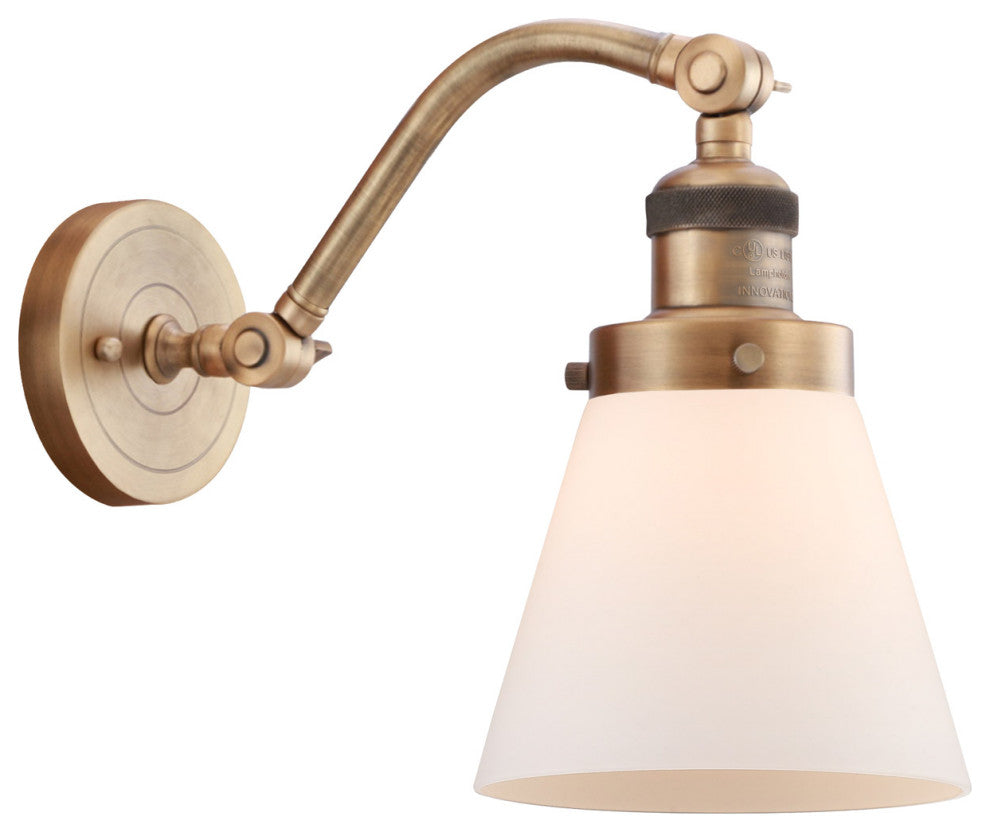 INNOVATIONS LIGHTING 515-1W-BB-G61-LED Small Cone 1 Light Sconce