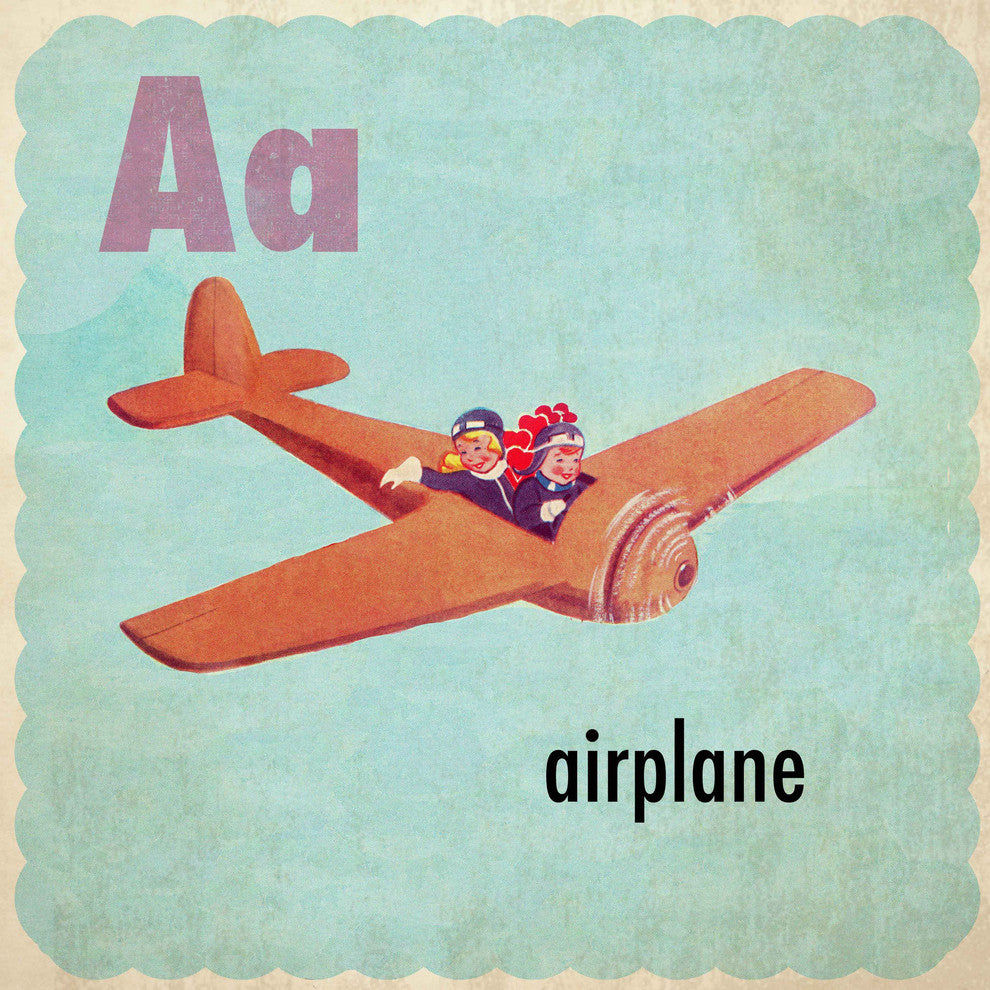 "Airplane" Painting Print on Canvas by Curtis