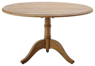 Michel Teak Dining Table, 47" Dia., Natural