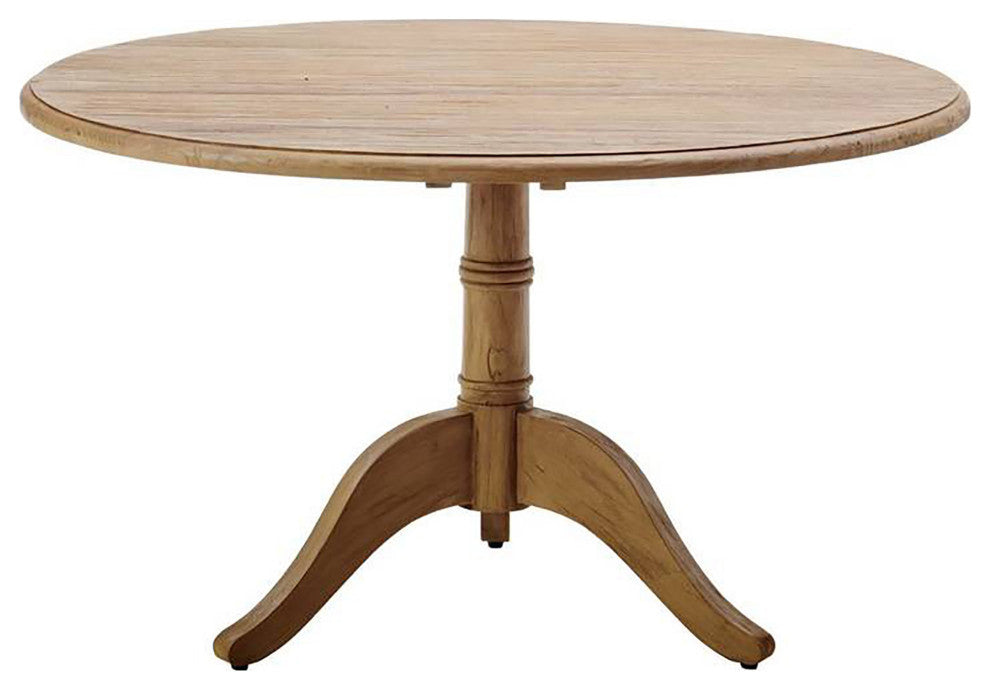 Michel Teak Dining Table, 47" Dia., Natural