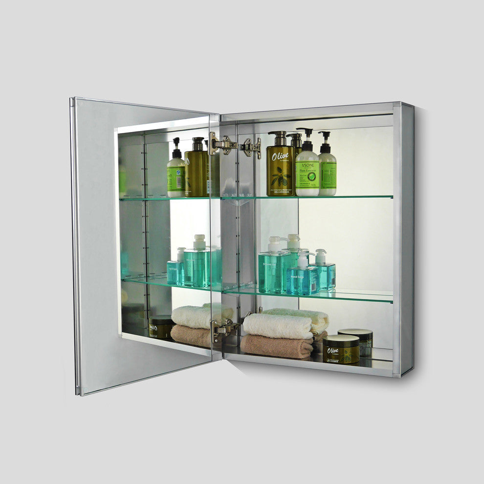 Premier Series Medicine Cabinet, 16"x30", Polished Edge