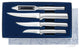 Meal Prep Paring Knife 4-Piece Set, Stainless Steel Blades, Aluminum Handles