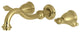 KS3027AL Two-Handle Wall Mount Tub Faucet, Brushed Brass