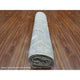 Stone Gray Hand Knotted Afghan Angora Oushak Soft Wool Oriental Rug, 8'2"x9'10"