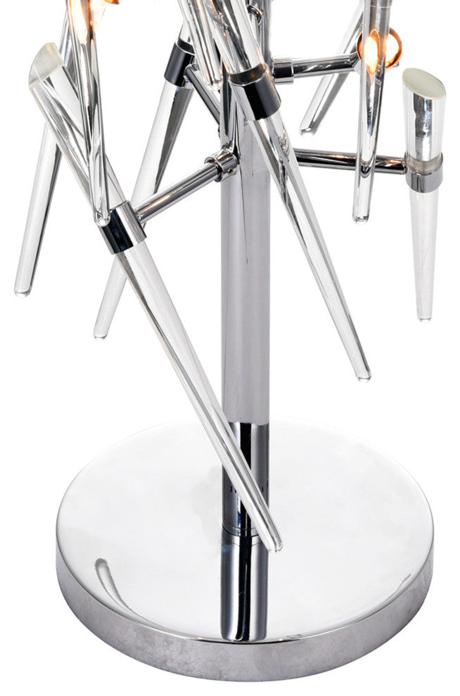 Icicle 3 Light Table Lamp With Chrome Finish