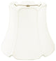 Tapered Drum With V-Notch Top and Bottom Designer Lampshade, White