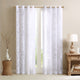 Madison Park Averil Devore Bird Sheer Window Curtain Panel, White
