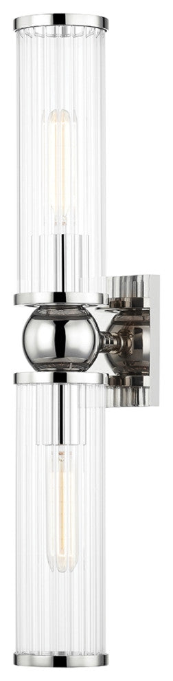 Hudson Valley Lighting 5272 Malone 2 Light 5"W Bath Bar - Polished Nickel