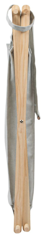 X-Frame Wood Laundry Hamper, Single