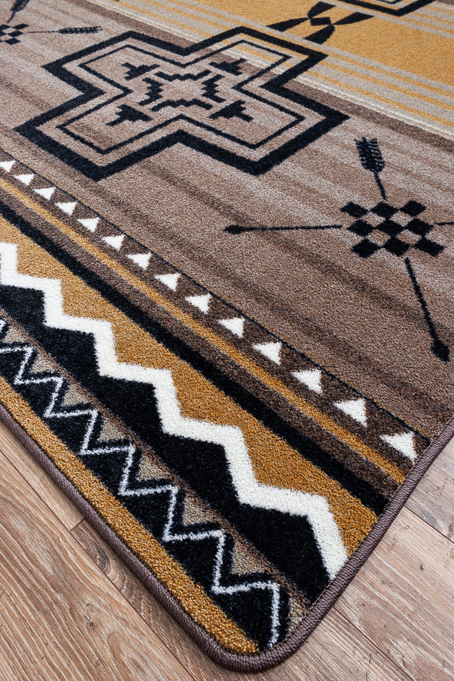 Brazos OKA Old Gold Area Rug , 3'10"x5'4"