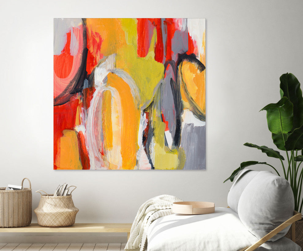 City Symphony I - 72 x 72 by Lanie Loreth