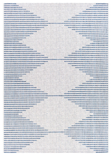 Surya Eagean EAG-2349 2'7"x12' Rug, Bright Blue/Navy/Pale Blue/White
