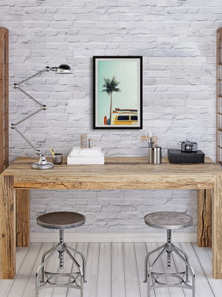 "Adventure Never Stops" Framed Painting Print, 12x18