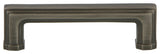 Nostalgic Warehouse Carre' Handle Pull 3" On Center, Antique Pewter