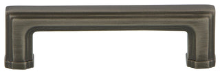 Nostalgic Warehouse Carre' Handle Pull 3" On Center, Antique Pewter