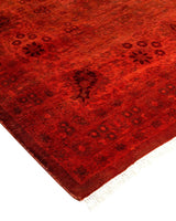 Fine Vibrance, One-of-a-Kind Hand-Knotted Area Rug Orange, 8'1"x10'7"